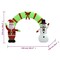 106.3" Christmas Inflatable Santa & Snowman Arch Gate with LED Lights